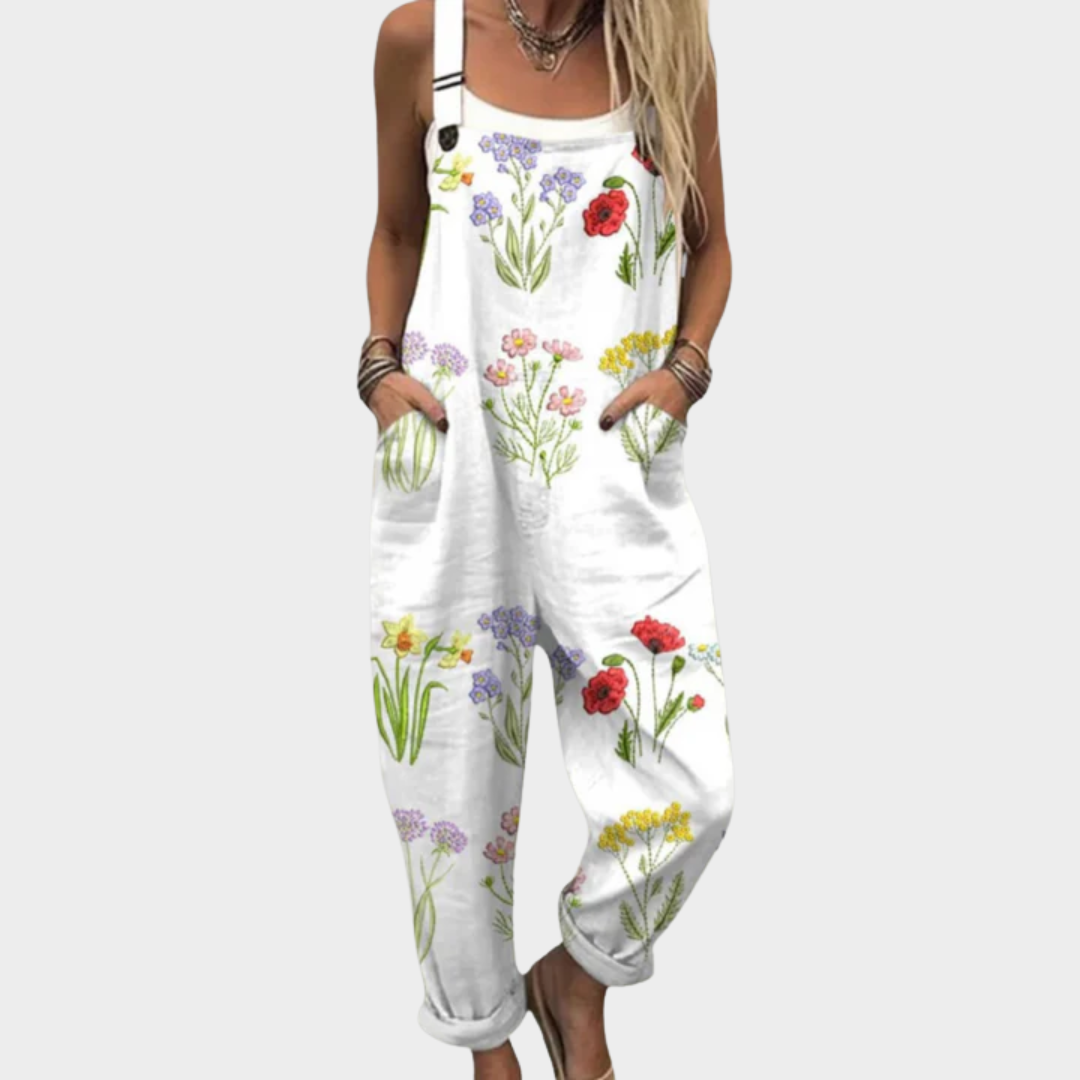 MOREAU LYON | SALOPETTE FLEURS PRINTANIÈRES POUR FEMMES