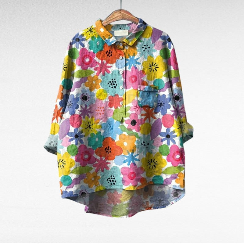 MOREAU LYON | BLOUSE JARDIN COLORÉ POUR FEMMES