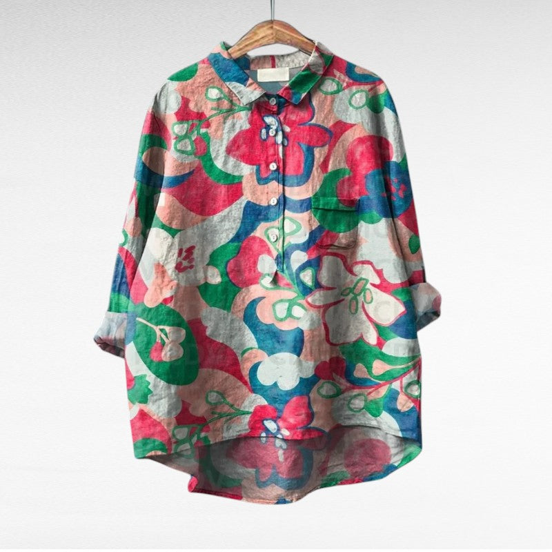 MOREAU LYON | BLOUSE JARDIN COLORÉ POUR FEMMES