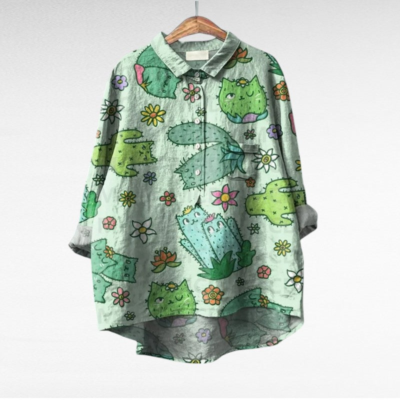 MOREAU LYON | BLOUSE JARDIN COLORÉ POUR FEMMES