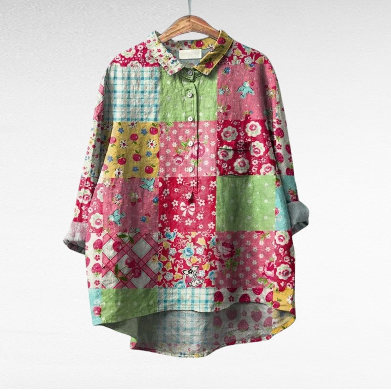 MOREAU LYON | BLOUSE JARDIN COLORÉ POUR FEMMES