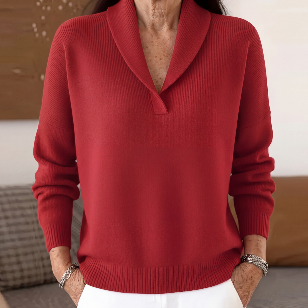 MOREAU LYON | PULL AMPLE À COL EN V POUR FEMMES