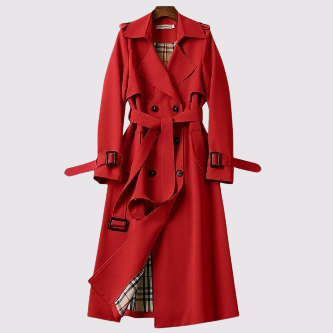 MOREAU LYON | TRANCHÉE MANTEAU LONGUE À CEINTURE POUR FEMMES