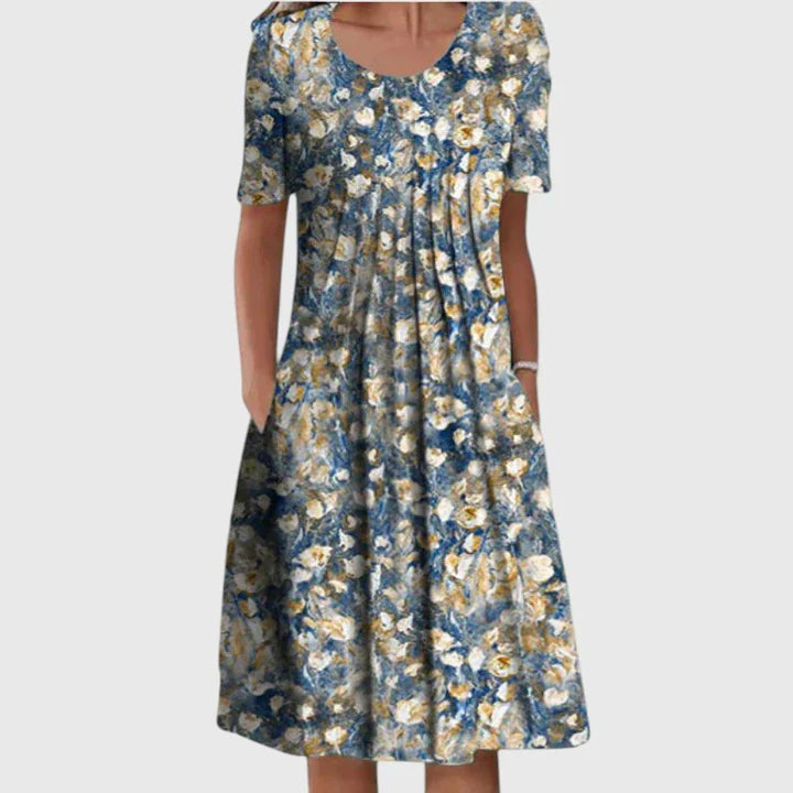 MOREAU LYON | ROBE ÉLÉGANTE À VOLANTS POUR FEMME