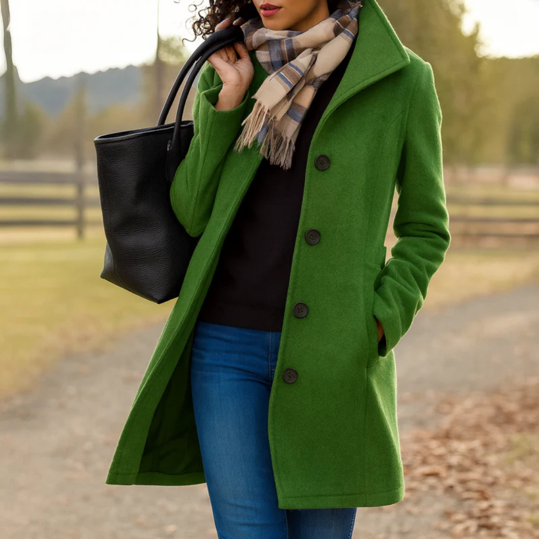 MOREAU LYON | MANTEAU EN LAINE À COUPE DROITE POUR FEMMES
