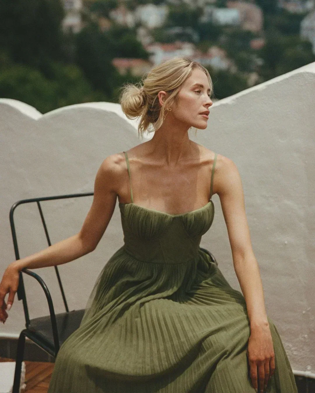 MOREAU LYON | ROBE MIDI À CORSET STRUCTURÉE POUR FEMMES