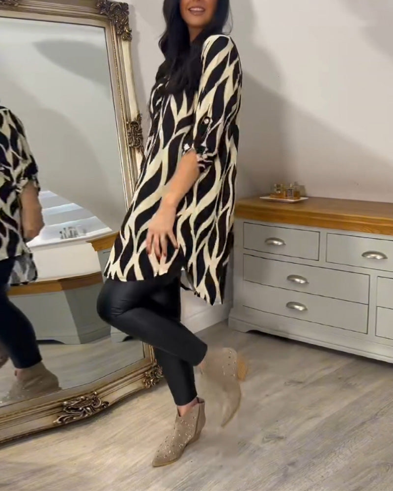 MOREAU LYON | BLOUSE CHIC IMPRIMÉE POUR FEMMES