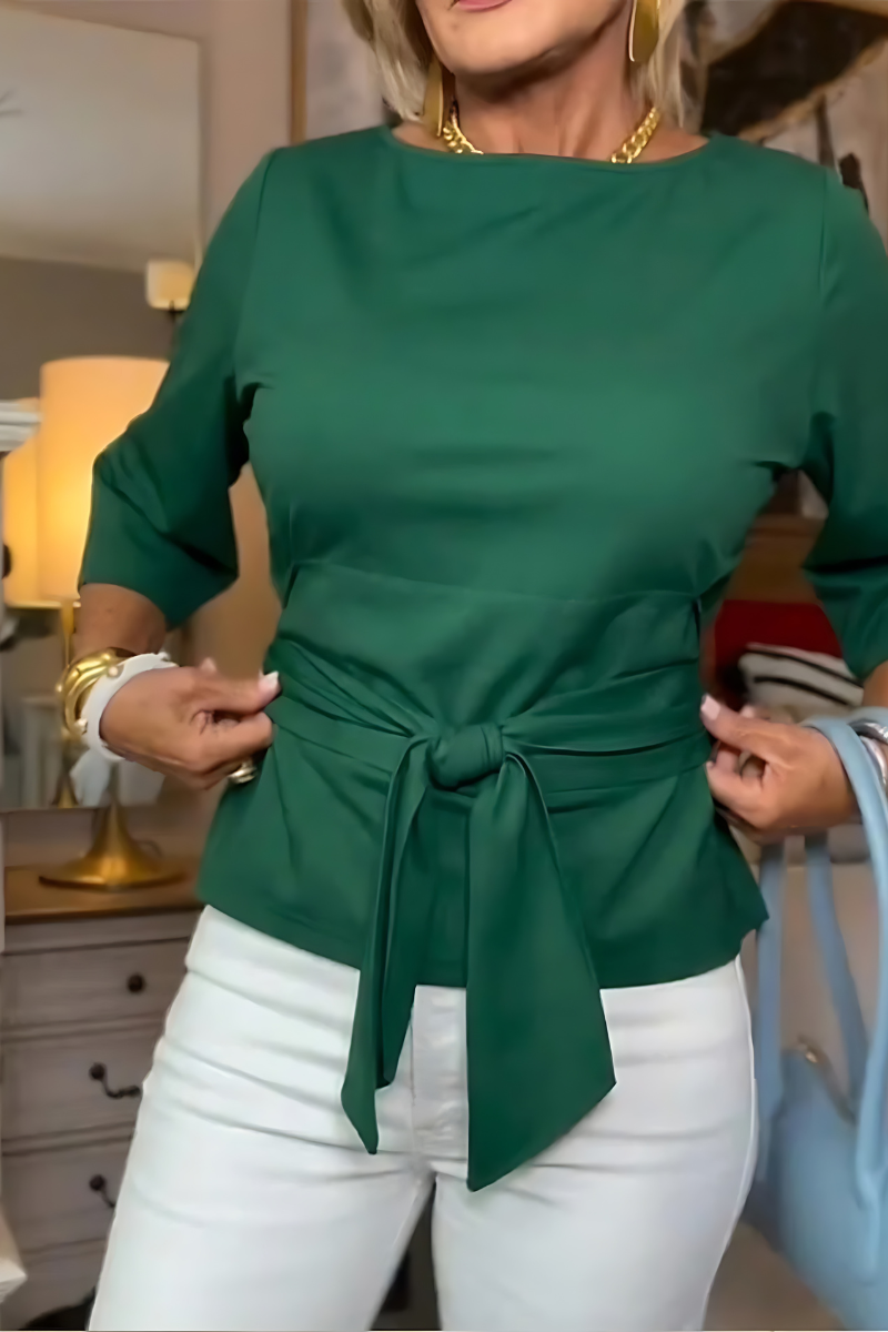 MOREAU LYON | TOP À NOUER À LA TAILLE POUR FEMMES