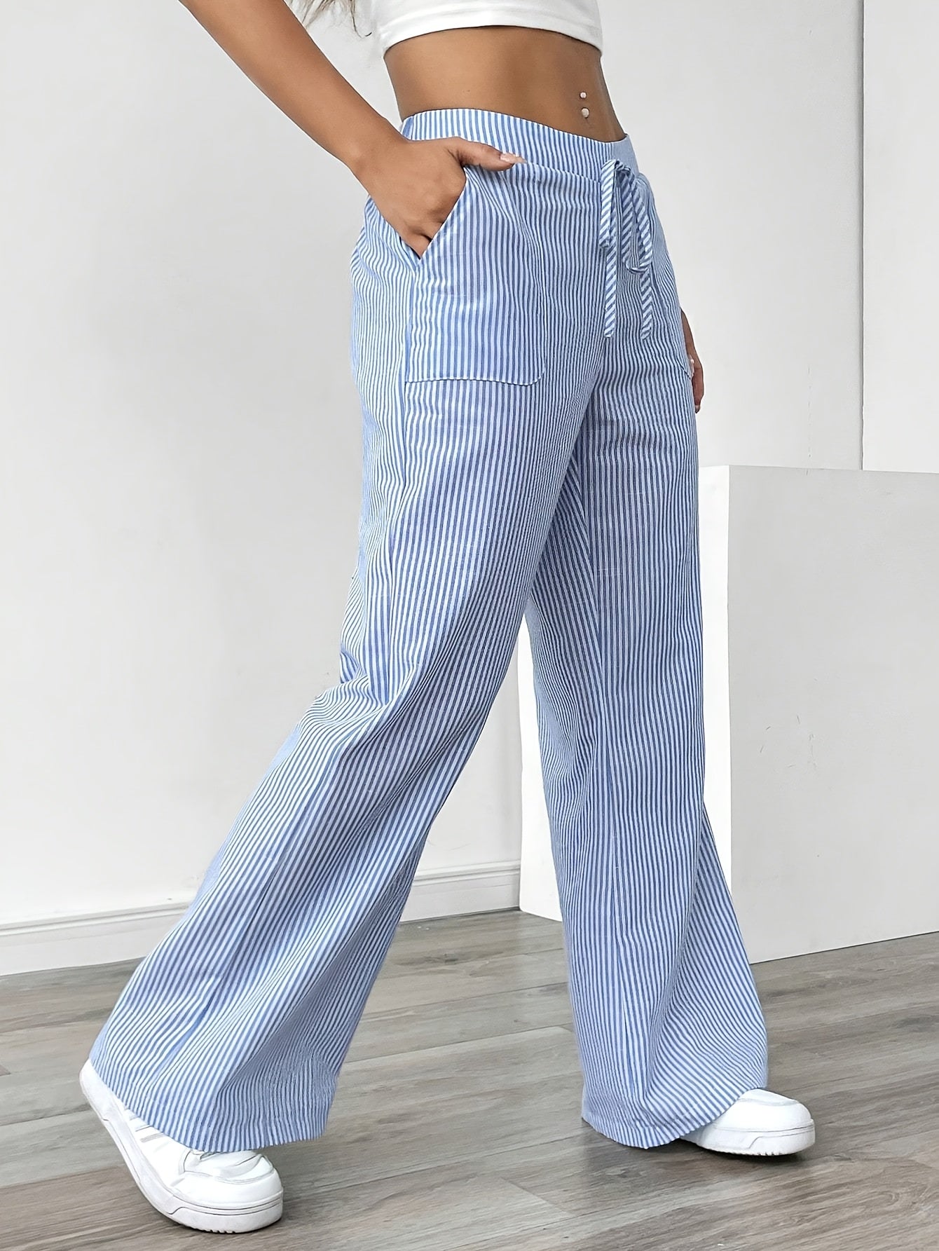MOREAU LYON | PANTALONS AMPLE RAYÉS POUR FEMMES