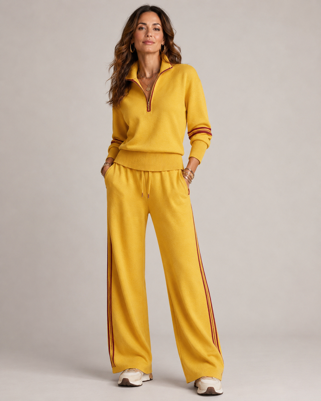 MOREAU LYON | ENSEMBLE PANTALON ZIP MI-HAUT POUR FEMMES