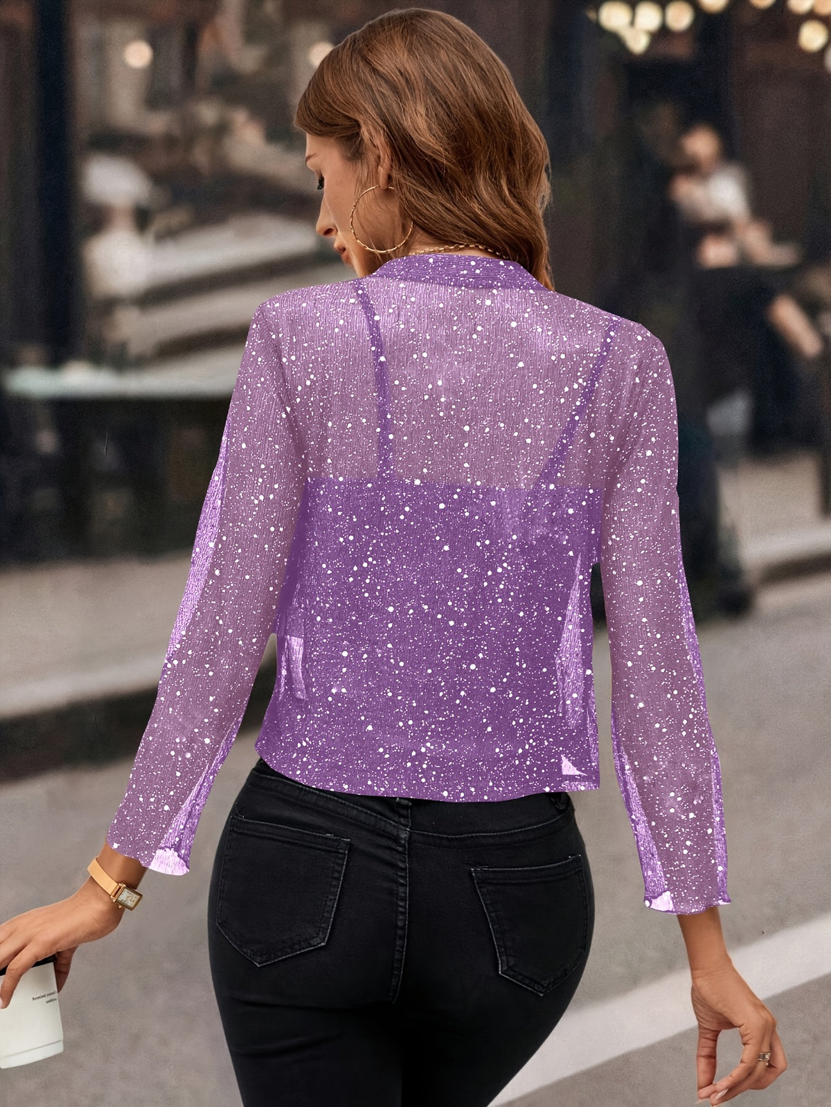MOREAU LYON | VESTE COURTE À PAILLETTES POUR FEMMES