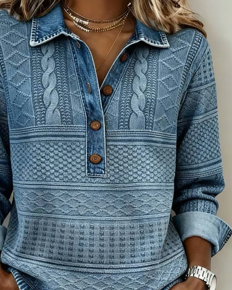 MOREAU LYON | CHEMISE EFFET DENIM POUR FEMME