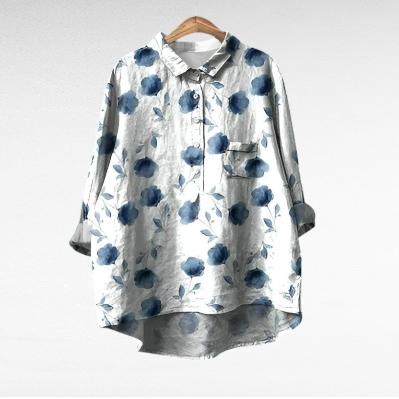 MOREAU LYON | BLOUSE FLEURS GRAPHIQUES POUR FEMMES