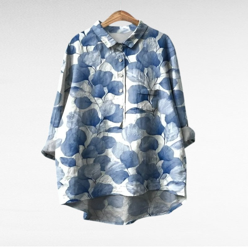 MOREAU LYON | BLOUSE FLEURS GRAPHIQUES POUR FEMMES