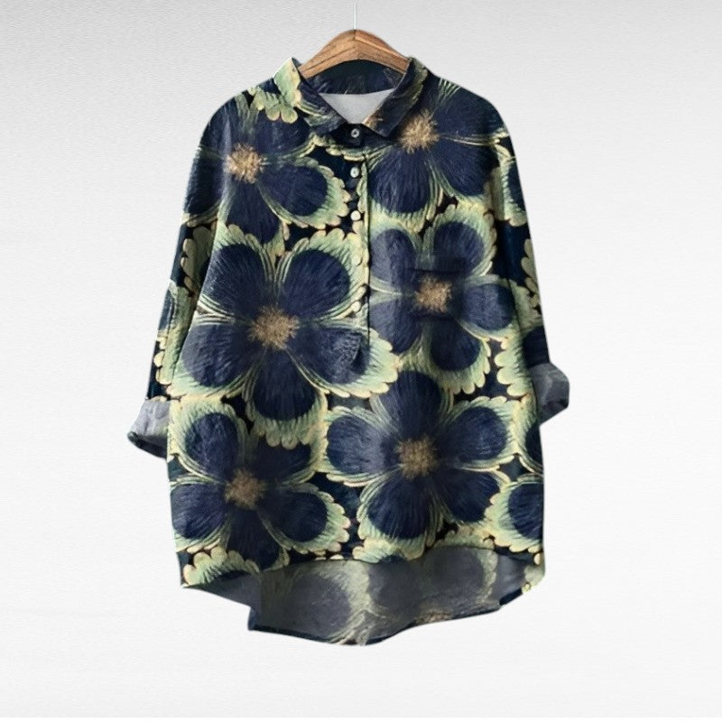 MOREAU LYON | BLOUSE FLEURS GRAPHIQUES POUR FEMMES