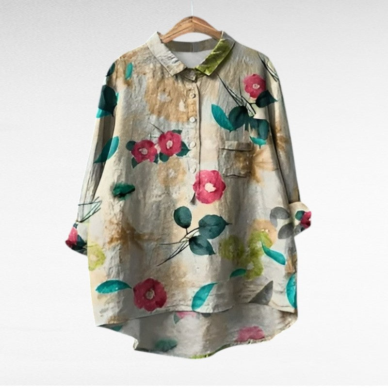 MOREAU LYON | BLOUSE FLEURS GRAPHIQUES POUR FEMMES