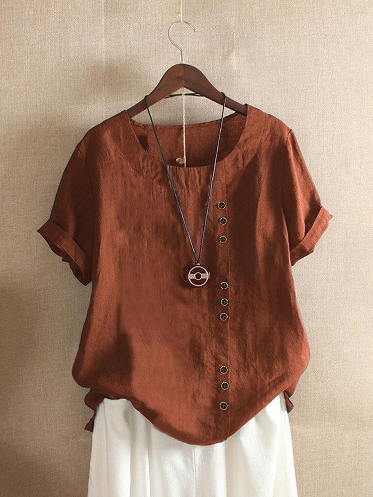 MOREAU LYON | BLOUSE EN COTON À BOUTONS POUR FEMMES