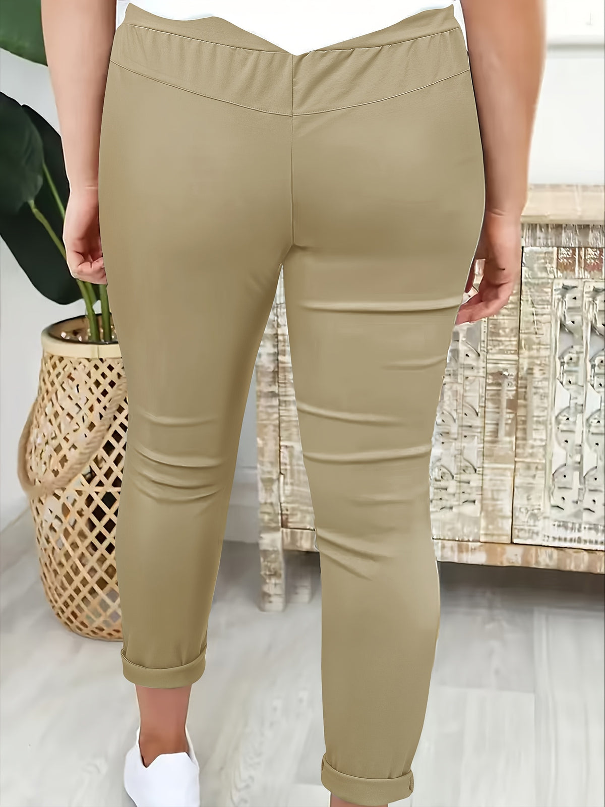 MOREAU LYON | PANTALON SLIM À CORDON POUR FEMMES