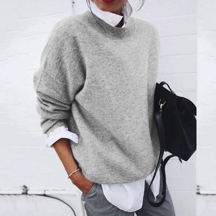 MOREAU LYON | PULL CLASSIQUE À COL ROND POUR FEMMES