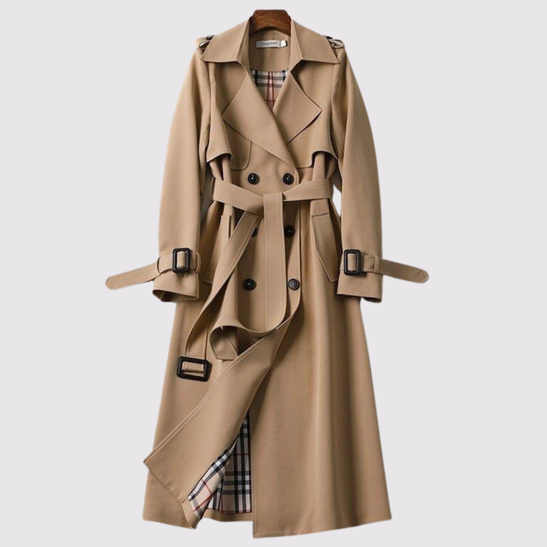 MOREAU LYON | TRANCHÉE MANTEAU LONGUE À CEINTURE POUR FEMMES