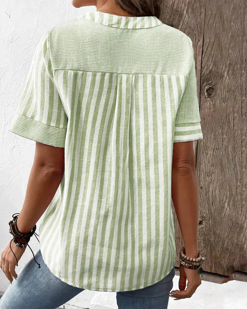 MOREAU LYON | BLOUSE RAYÉE ÉLÉGANTE FOR WOMEN
