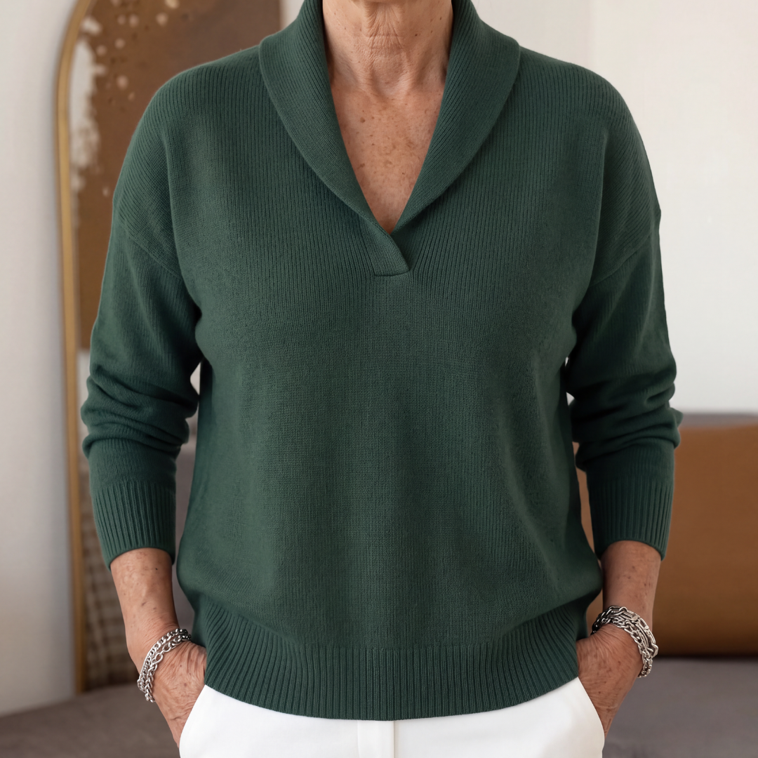 MOREAU LYON | PULL AMPLE À COL EN V POUR FEMMES