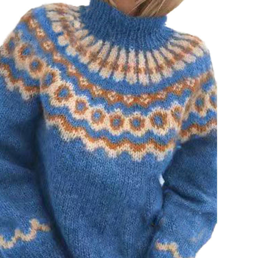 MOREAU LYON | PULL COL ROLLÉ RIBBÉ POUR FEMMES