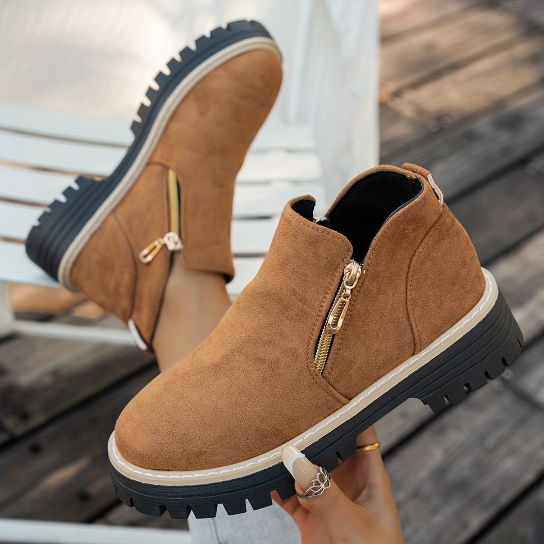 MOREAU LYON | BOTTINES À DOUBLE ZIP POUR FEMMES