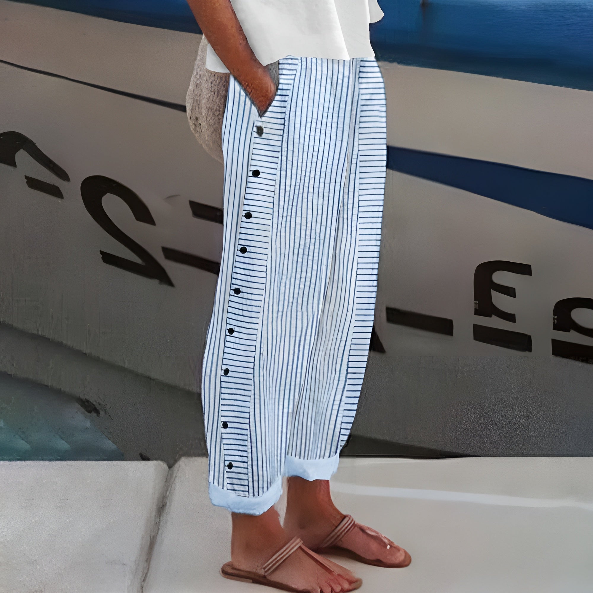 MOREAU LYON | PANTALONS RAYÉS POUR FEMMES