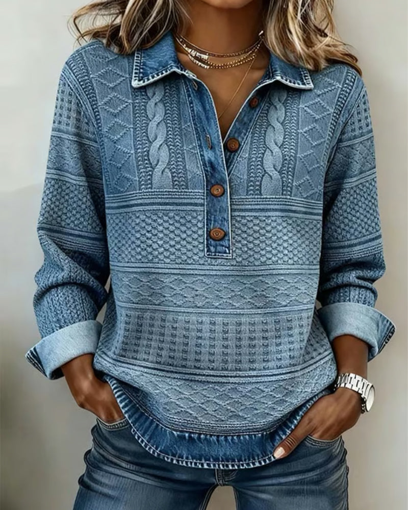 MOREAU LYON | CHEMISE EFFET DENIM POUR FEMME