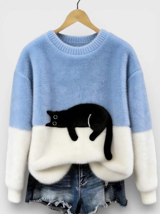 MOREAU LYON | PULL IMPRIMÉ FÉLIN POUR FEMMES