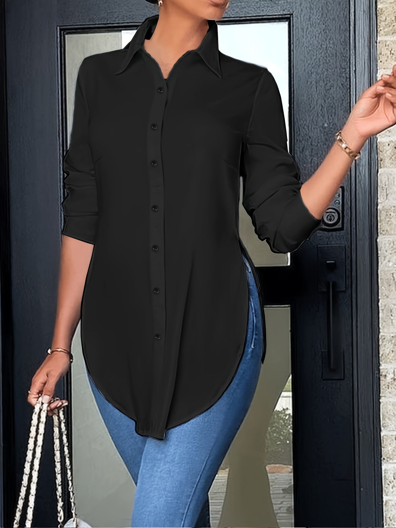 MOREAU LYON | BLOUSE À BOUTONS CHIC ÉLÉGANTE POUR FEMMES