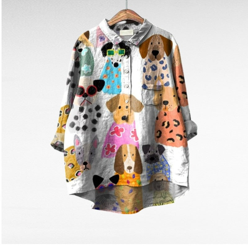 MOREAU LYON | BLOUSE CHIEN ARTISTIQUE POUR FEMMES