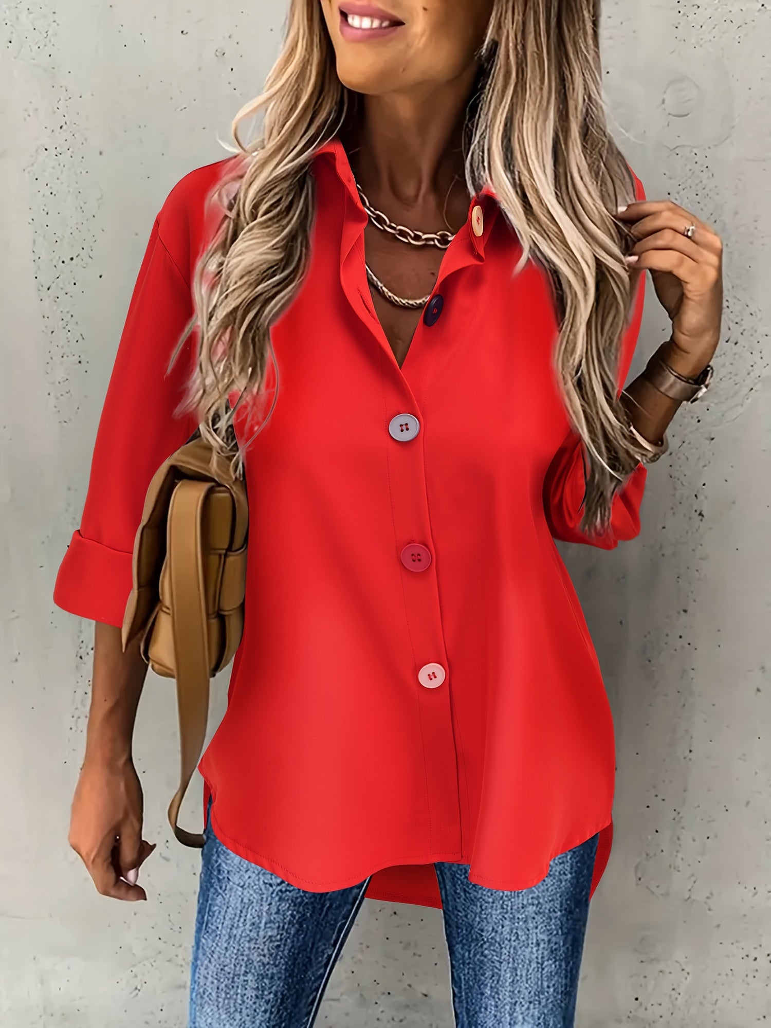 MOREAU LYON | CHIC BLOUSE À BOUTONS POUR FEMMES