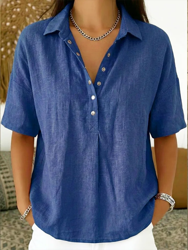 MOREAU LYON | BLOUSE À COL EN V POUR FEMMES