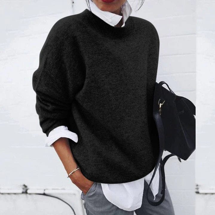 MOREAU LYON | PULL CLASSIQUE À MANCHES LONGUES POUR FEMMES