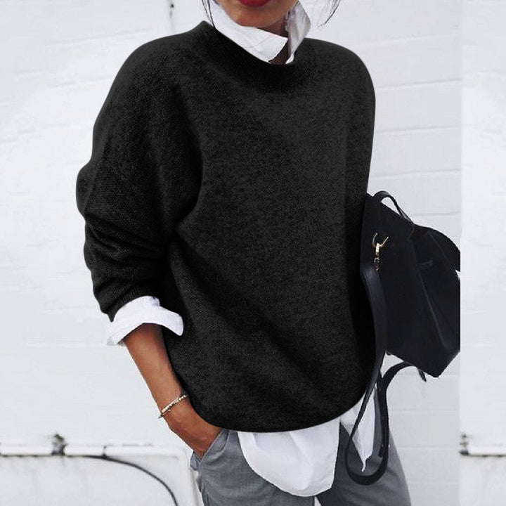 MOREAU LYON | PULL CLASSIQUE À COL ROND POUR FEMMES
