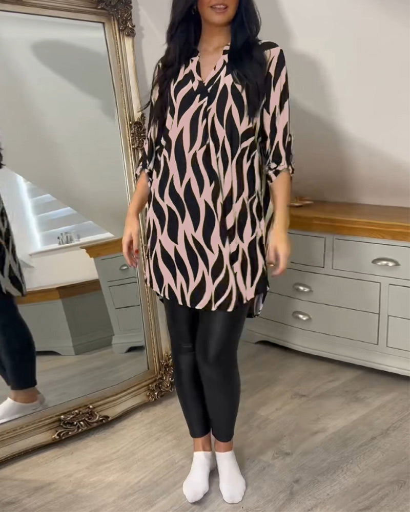 MOREAU LYON | BLOUSE CHIC IMPRIMÉE POUR FEMMES