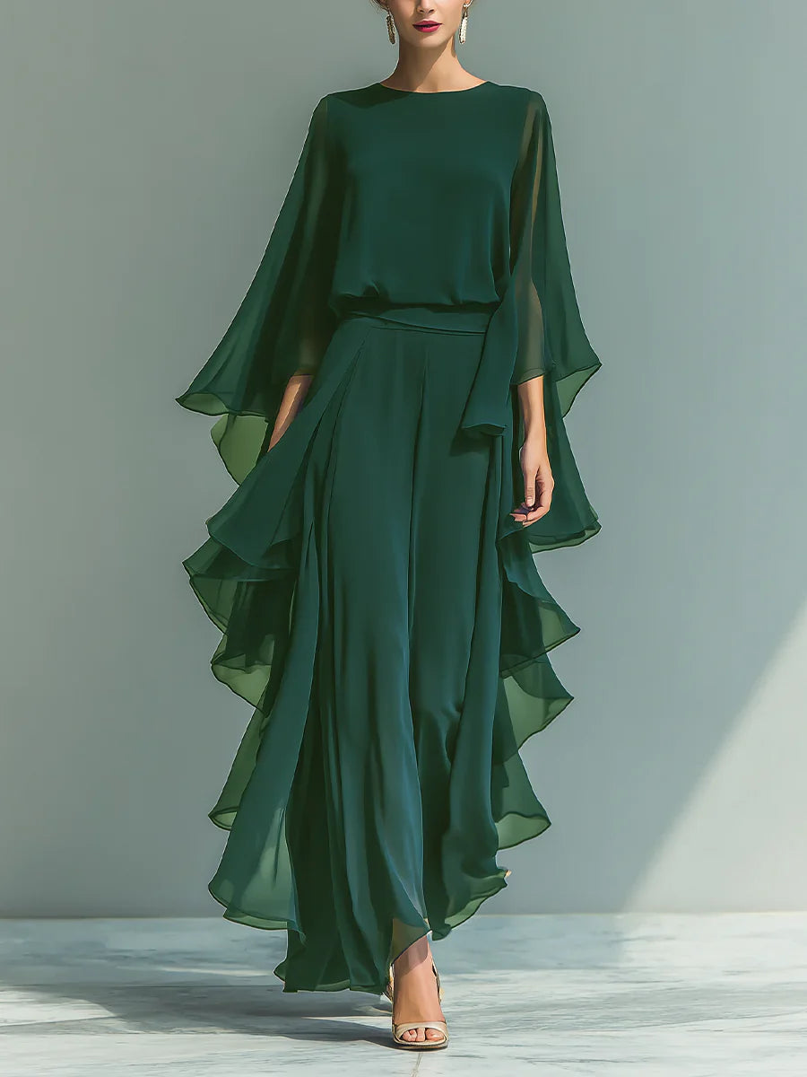 MOREAU LYON | ENSEMBLE CHIFFON PANTALON POUR FEMMES