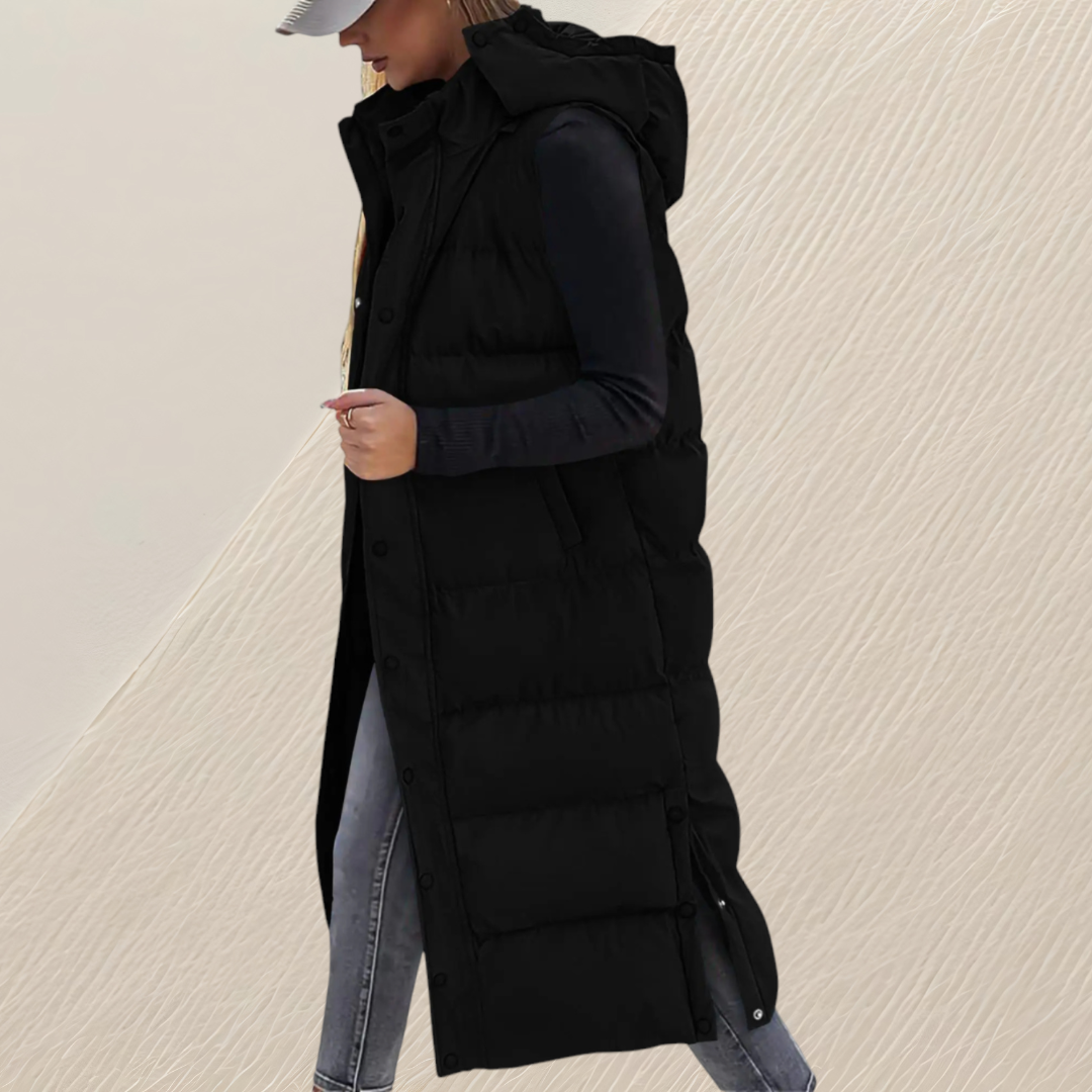 MOREAU LYON | GILET QUILTÉE LONGUE DÉTENDUE POUR FEMMES