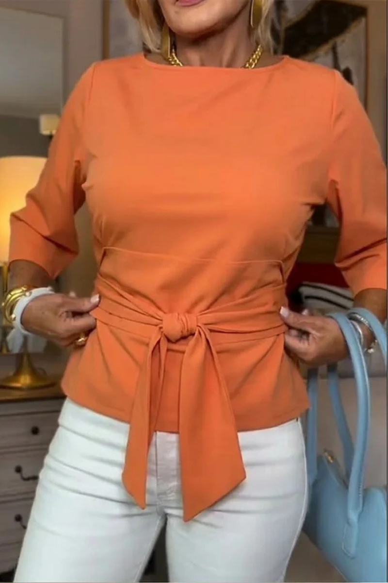 MOREAU LYON | TOP À NOEUD À LA TAILLE POUR FEMMES
