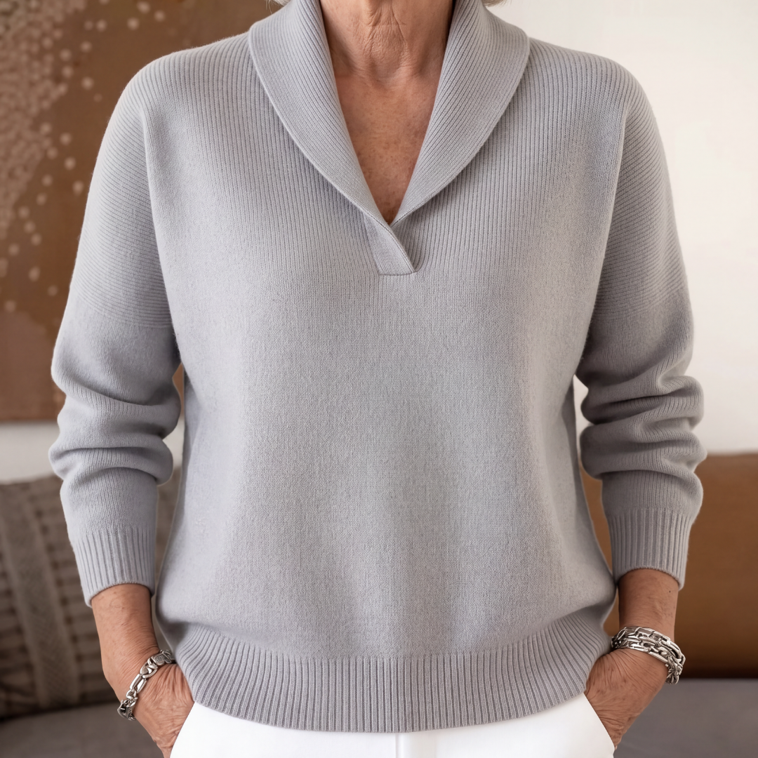 MOREAU LYON | PULL AMPLE À COL EN V POUR FEMMES