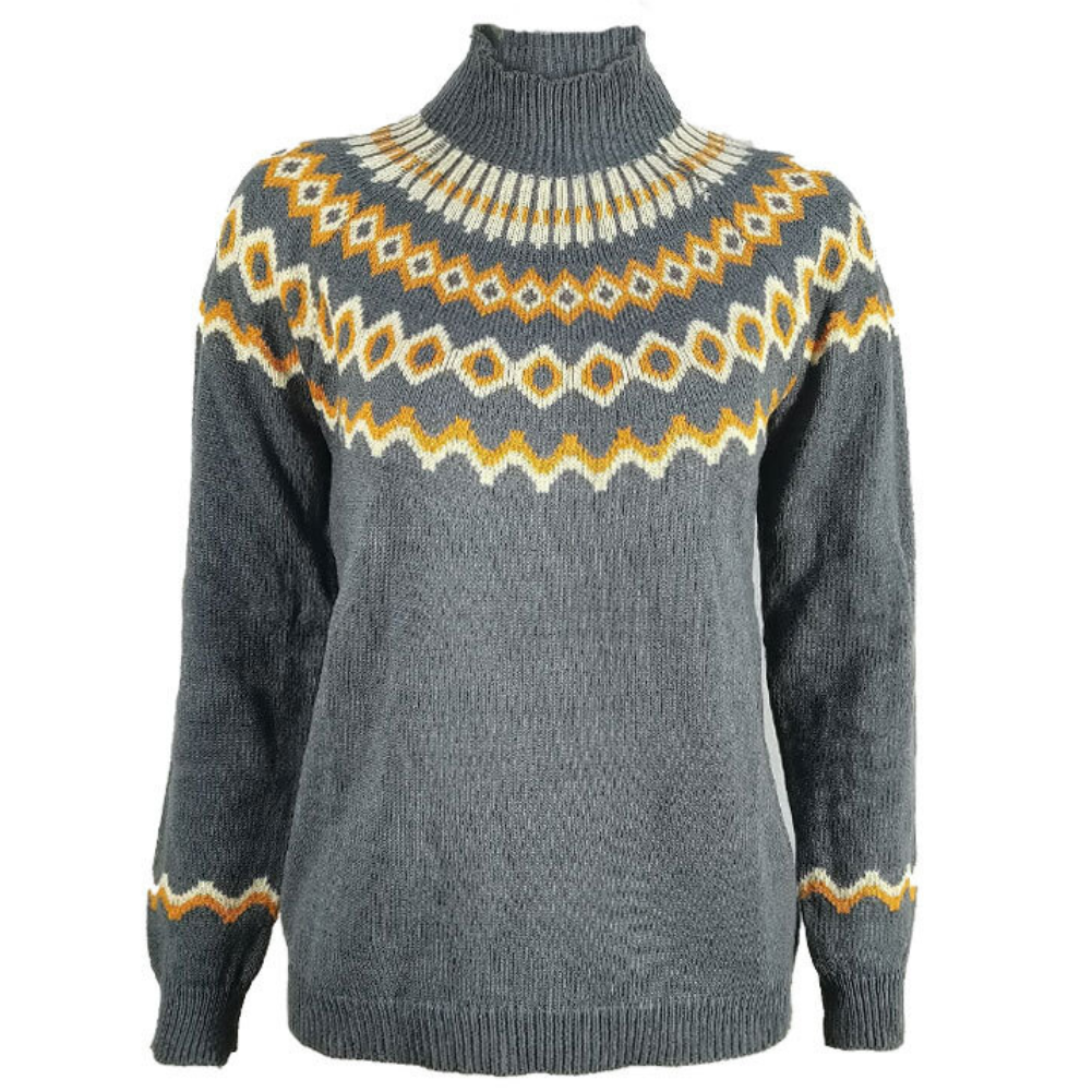 MOREAU LYON | PULL COL ROLLÉ RIBBÉ POUR FEMMES