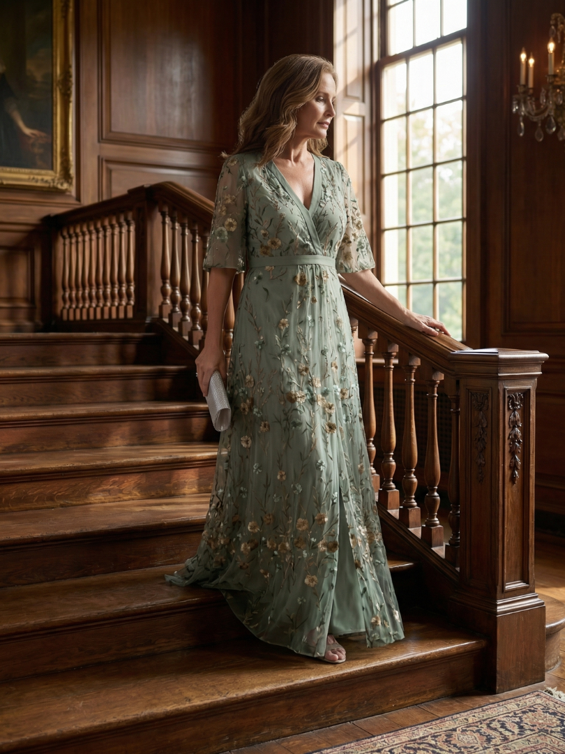 MOREAU LYON | ROBE MIDI CHIC EN MOUSSELINE POUR FEMME