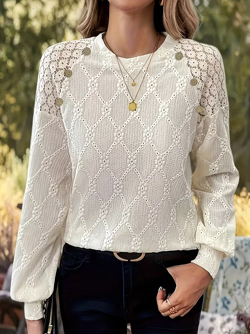 MOREAU LYON | BLOUSE TISSÉE COL ROND POUR FEMMES