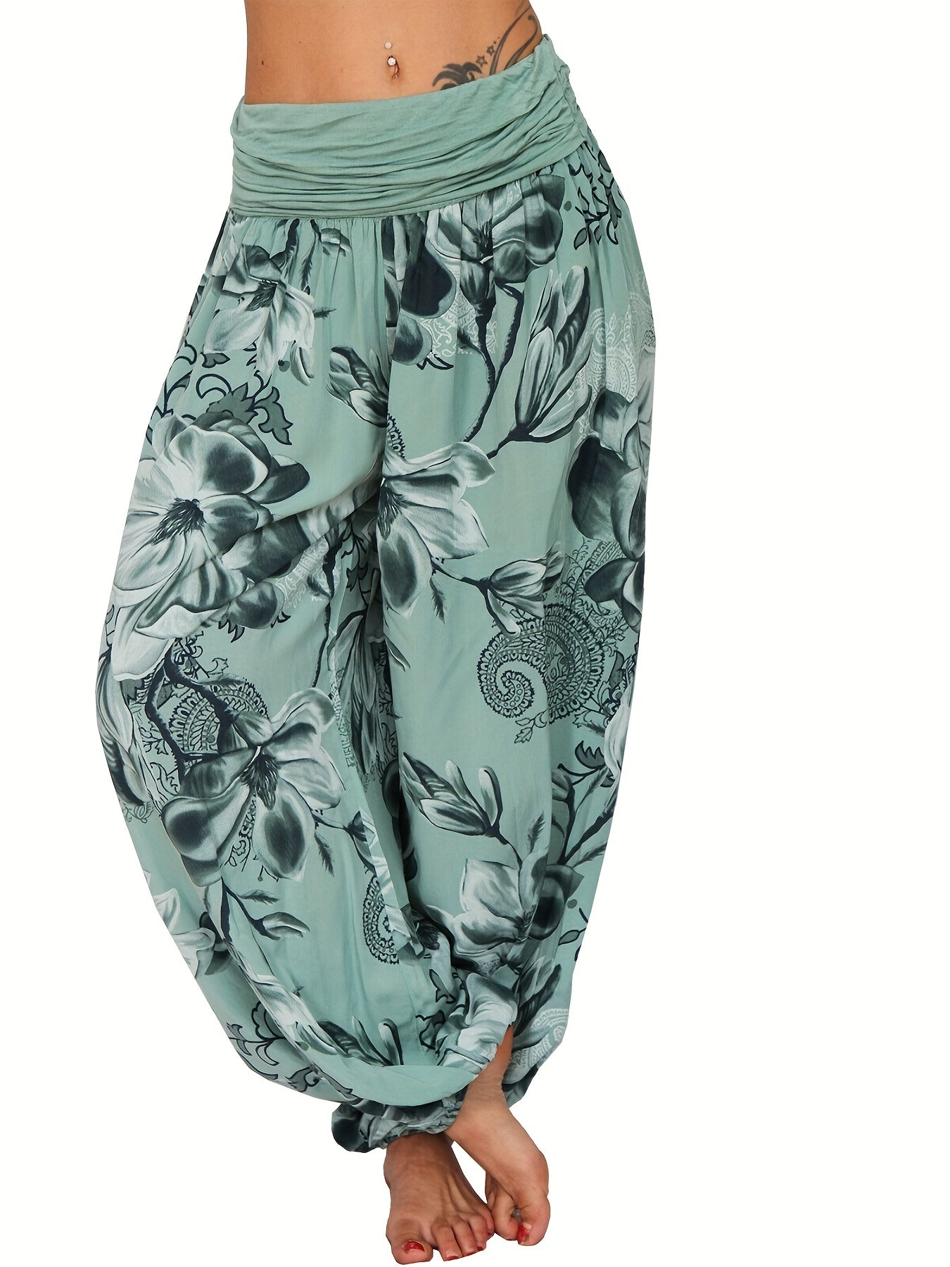 MOREAU LYON | PANTALONS FLORAUX POUR FEMMES