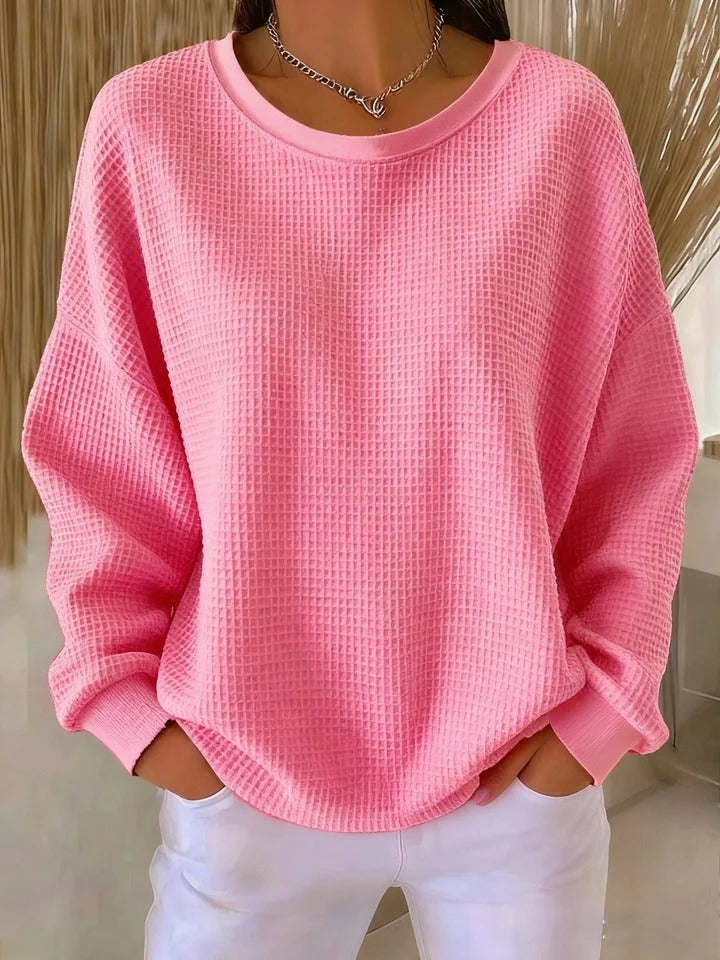 MOREAU LYON | PULL OVERSIZE EN MAILLE GAUFRÉE POUR FEMME