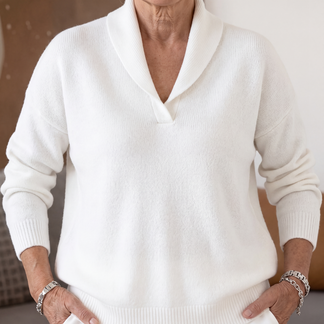 MOREAU LYON | PULL AMPLE À COL EN V POUR FEMMES