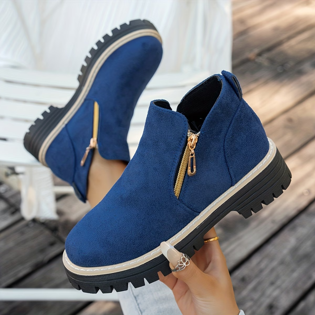 MOREAU LYON | BOTTINES À DOUBLE ZIP POUR FEMMES