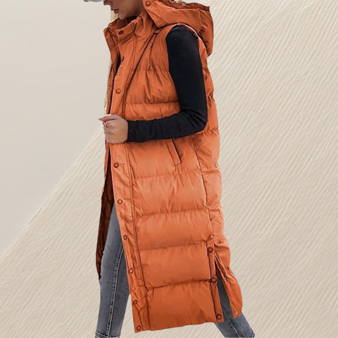 MOREAU LYON | GILET QUILTÉE LONGUE DÉTENDUE POUR FEMMES